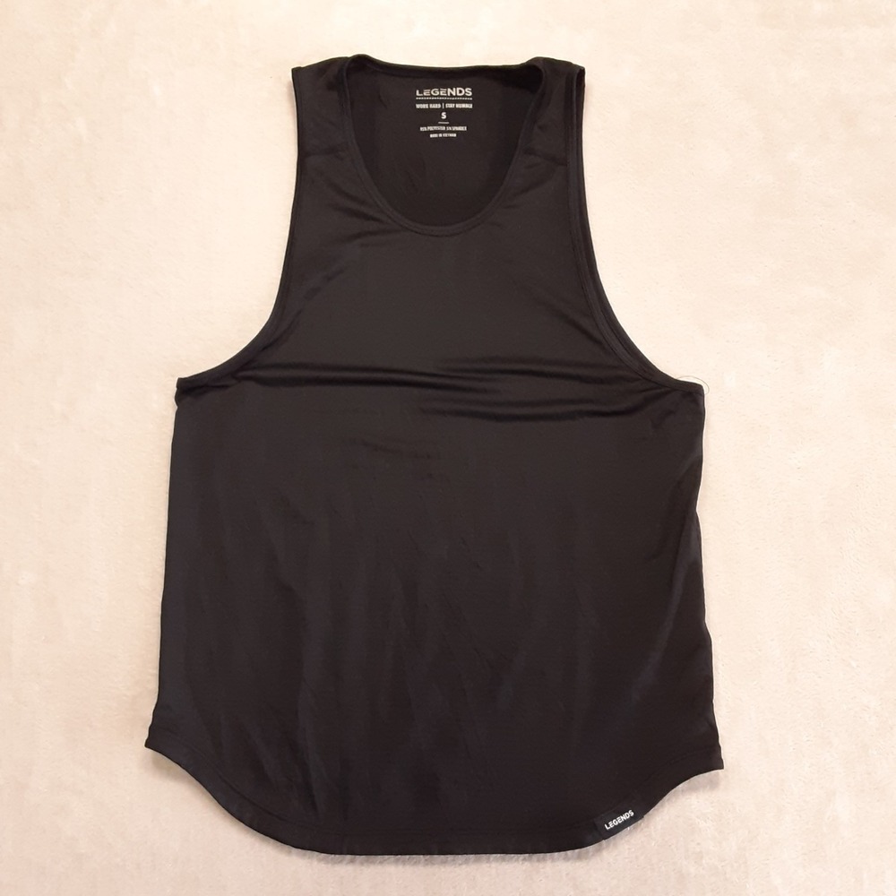 Legends Mens Enzo Tank Top Black Small Athletic Gym NWOT!